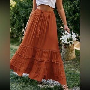 LAYERED LONG SKIRT main image 0